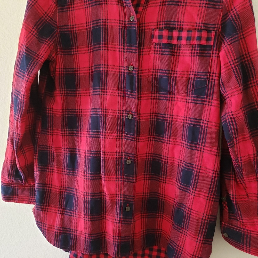 Madewell Flannel Ex-Boyfriend Shirt Albion Plaid Size Small NWT - Picture 3 of 9
